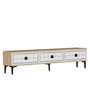 Hanah Home Yuka 180 Soporte para TV Roble Zafiro y Blanco